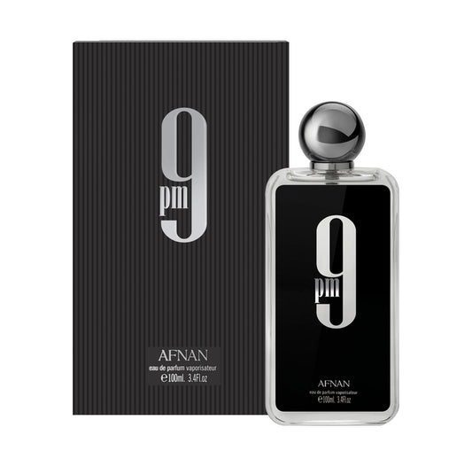 AFNAN 9 PM EAU DE PARFUM  3.4 OZ FOR MEN