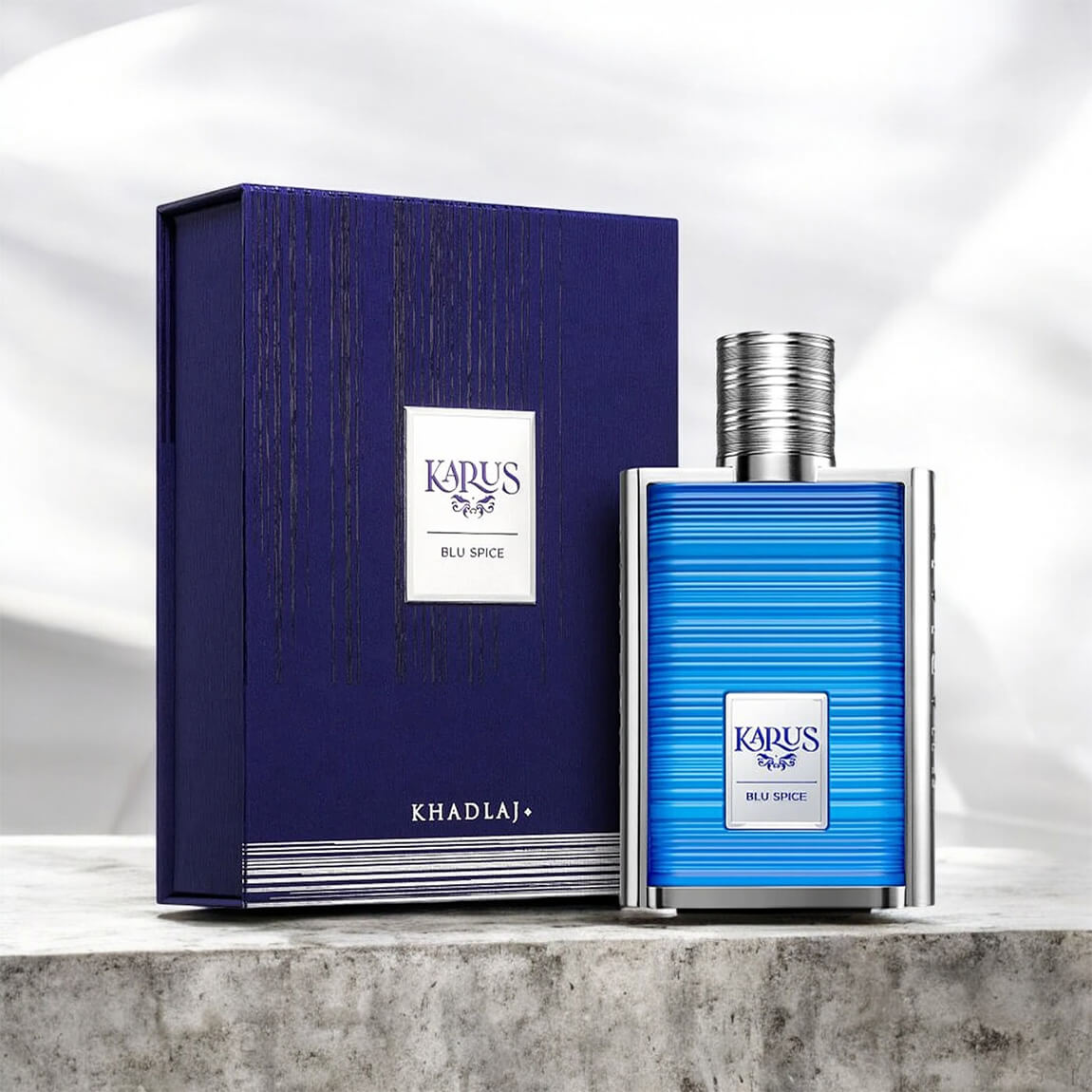 Khadlaj Karus Blu Spice Eau de Parfum for EveryoneSize: 3.4 oz / 100 ml Eau de Parfum Spray